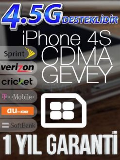 iPhone 4S GEVEY iOS 9.3.5 (1_YIL_GARANTİLİ)