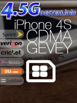 iPhone 4S CDMA GEVEY iOS 9 (GARANTİSİZ)