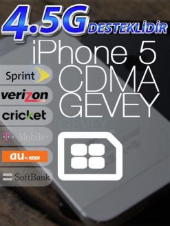 iPhone 5 CDMA GEVEY iOS 7  (GARANTİSİZ)