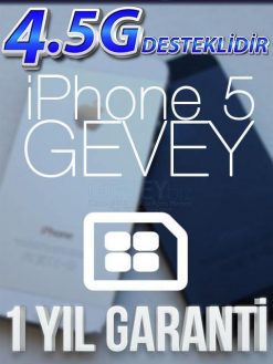 iPhone 5 GEVEY iOS 8  (1_YIL_GARANTİLİ)