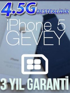 iPhone 5 YENİ NESİL GEVEY | SİM GEÇERLİ DEĞİL Sorunu Çözümü 13 – 5 gevey 3yilgaranti