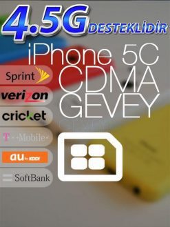 iPhone 5C CDMA GEVEY iOS 9 (GARANTİSİZ)