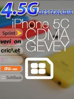 iPhone 5C GEVEYLER iOS 10 - 4.5G 14 – 5c cdma gevey