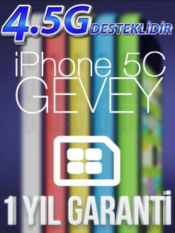 iPhone 5C GEVEYLER iOS 10 - 4.5G 16 – 5c gevey 1yilgaranti