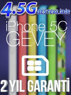iPhone 5C GEVEY iOS 9 (2_YIL_GARANTİLİ)