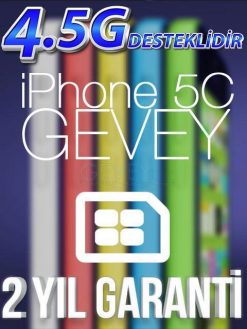 iPhone 5C GEVEYLER iOS 10 - 4.5G 18 – 5c gevey 2yilgaranti