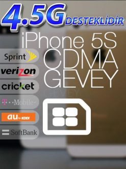 iPhone 5S CDMA GEVEY iOS 8 (GARANTİSİZ)