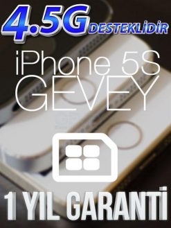 iPhone 5S GEVEY iOS 8 (1_YIL_GARANTİLİ)