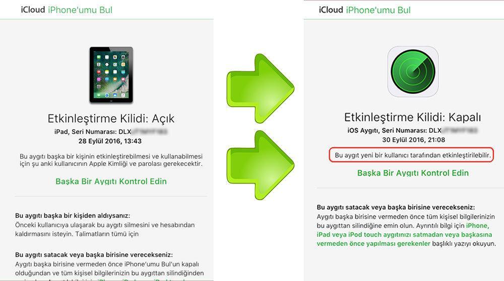 iCloud-Sıfırlama