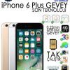 ”YENİ NESİL” KURULUMSUZ(TAM_OTOMATİK) iPhone 6 Plus GEVEY iOS 10 (1_YIL_GARANTİLİ)
