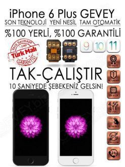 iPhone 6 Plus YENİ NESİL GEVEY iOS 11-4.5G (1_YIL_GARANTİLİ)