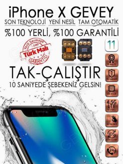 iPhone X YENİ NESİL GEVEY iOS 11 (1 YIL GARANTİLİ)