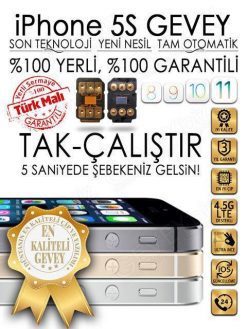 iPhone 5S YENİ NESİL GEVEY iOS 12-4.5G (3_YIL_GARANTİLİ)