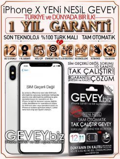 iPhone X YENİ NESİL GEVEY iOS 12 (1 YIL GARANTİLİ)
