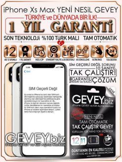 iPhone Xs Max YENİ NESİL GEVEY iOS 12- LTE 4.5G 4G 3G 2G (1 YIL GARANTİLİ)