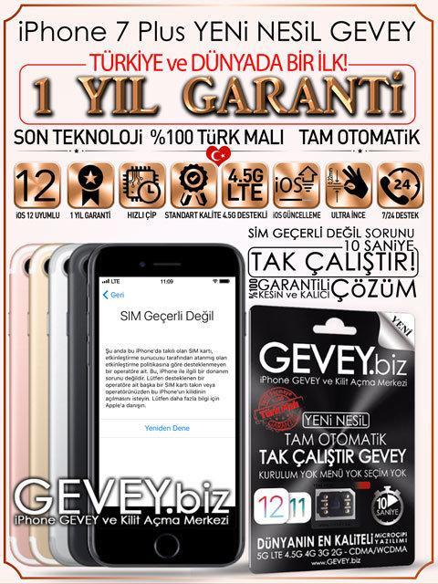 iPhone 7 Plus GEVEY | TAK ÇALIŞTIR %💯Çözüm Kesin ✅ 10 – iPhone 7plus gevey ios12 1yil garantili