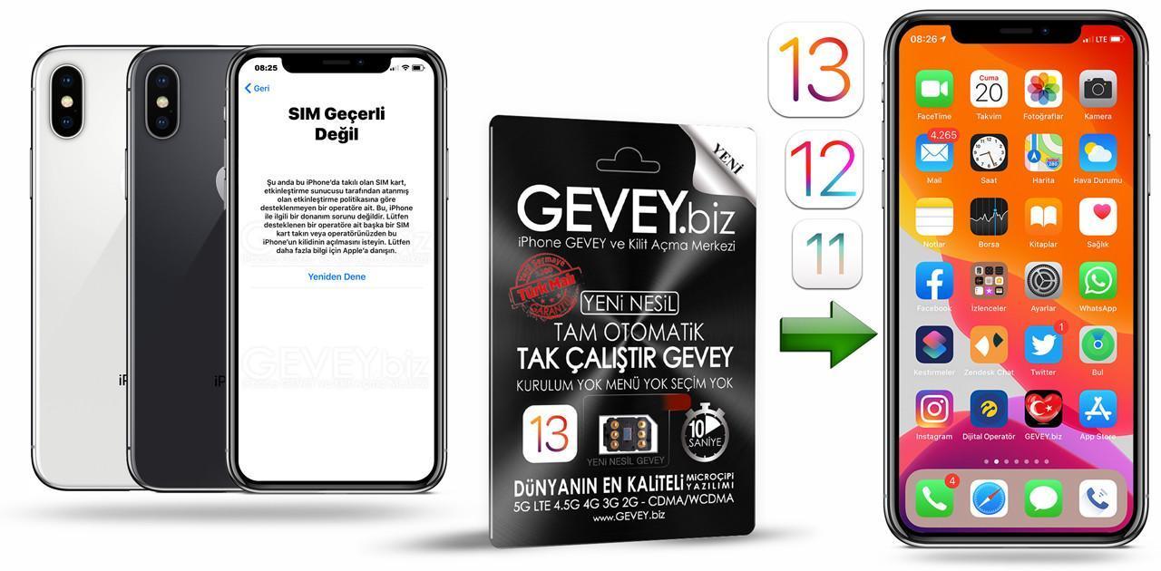 iOS 13 GEVEY - iOS 13 SİM GEÇERLİ DEĞİL SORUNU ÇÖZÜMÜ 1 – iPhone X simgeçerlideğil sorun çözümü