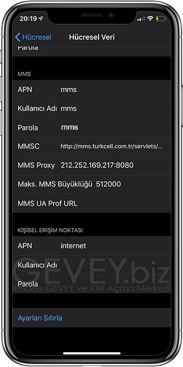 Hücresel Veri Ağı Ayarları 2 – iPhone hucresel veri ayarlari geveybiz