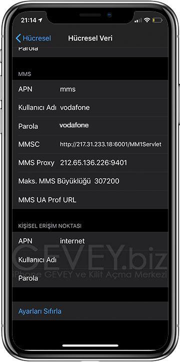 Hücresel Veri Ağı Ayarları 5 – iPhone hucresel veri ayarlari vodafone 2 geveybiz