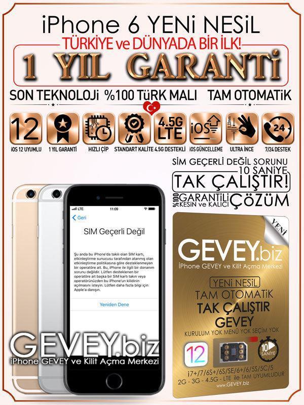 iPhone 6 YENİ NESİL GEVEY-iOS 12-SİM GEÇERLİ DEĞİL Çözümü 5 – iPhone 6 gevey SİM geçerli değil ios12 1yilgarantili