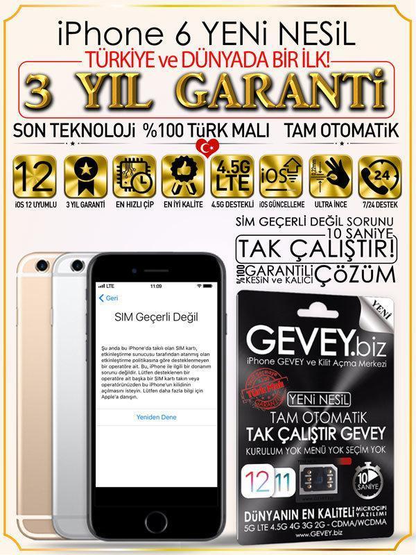 iPhone 6 YENİ NESİL GEVEY-iOS 12-SİM GEÇERLİ DEĞİL Çözümü 3 – iPhone 6 gevey SİM geçerli değil ios12 3yil garantili