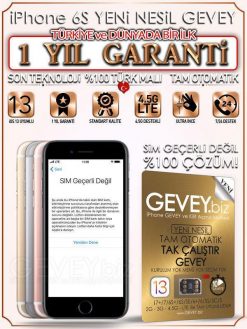 iPhone 6S YENİ NESİL GEVEY iOS 13 (1 YIL GARANTİLİ)