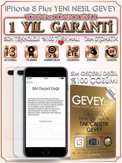 iPhone 8 Plus YENİ NESİL GEVEY iOS13 (1 YIL GARANTİLİ)