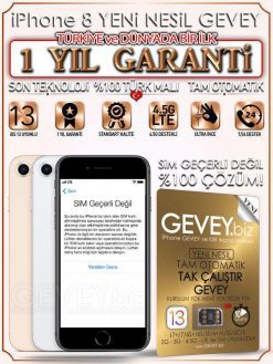 iPhone 8 YENİ NESİL GEVEY iOS13 (1 YIL GARANTİLİ)
