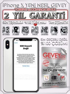 iPhone X YENİ NESİL GEVEY iOS13 (2 YIL GARANTİLİ)