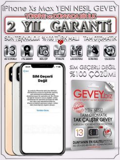 iPhone Xs Max YENİ NESİL GEVEY iOS13 (2 YIL GARANTİLİ)