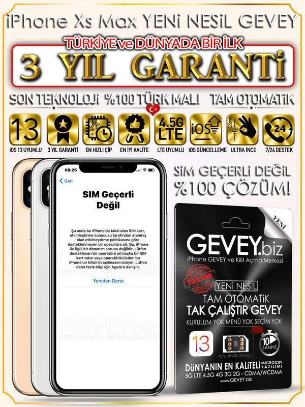 iPhone Xs Max GEVEY iOS17 SİM GEÇERLİ DEĞİL%💯 Çözüm 12 – iPhone xs max SİM geçerli değil sorunu çözümü iOS13 3yıl garantili