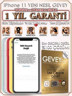 iPhone 11 YENİ NESİL GEVEY iOS13 (1 YIL GARANTİLİ)