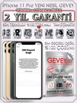 iPhone 11 Pro YENİ NESİL GEVEY iOS13 (2 YIL GARANTİLİ)
