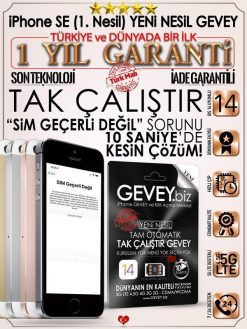 iPhone SE (1.Nesil) YENİ NESİL GEVEY iOS14