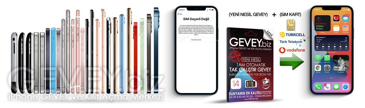 SİM GEÇERLİ DEĞİL Sorunu Çözümü | 10 SANİYE'de! 6 – GEVEYbiz YENİ NESİL GEVEY tüm iphonelar