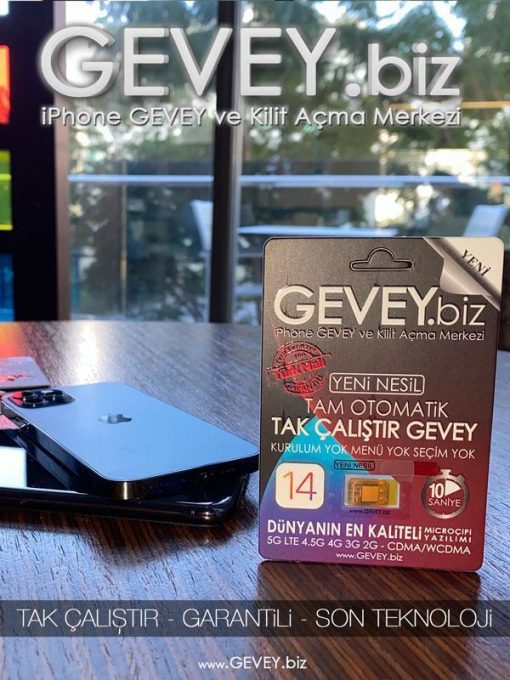 iPhone YENİ NESİL GEVEY-TAK ÇALIŞTIR-GEVEYbiz Marka-10 Saniyede Tamam!