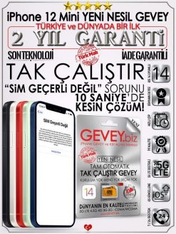 iPhone-12Mini-GEVEY-2YILGARANTİ-iOS14-simgeçerlideğil-sorunuçözümü