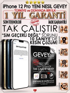 iPhone-12Pro-yeni-nesil-GEVEY-1-YIL-GARANTİ-iOS14-sim-geçerli-değil-sorunu-çözümü