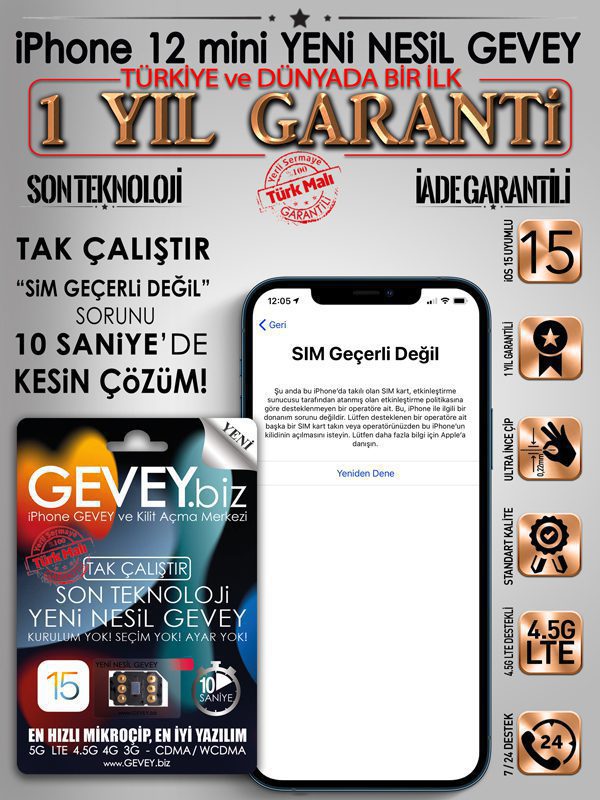 iPhone-12mini-GEVEY-ios15-sim-gecerli-degil-sorunu-cozumu-1yil-garantili