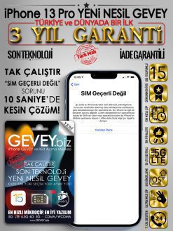 iPhone-13pro-GEVEY-ios15-sim-gecerli-degil-sorunu-cozumu-3yil-garantili