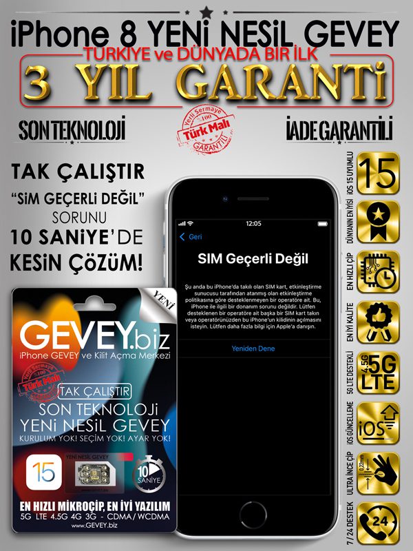 iPhone-8-GEVEY-ios15-sim-gecerli-degil-sorunu-cozumu-3yil-garantili