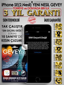 iPhone SE (2.Nesil) YENİ NESİL GEVEY-iPhone SE (2.Nesil) GEVEY - 3 YIL GARANTİLİ