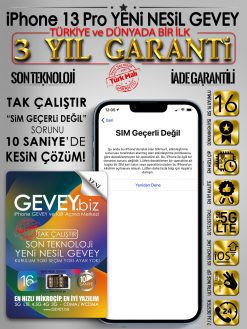 iPhone 13 Pro YENİ NESİL GEVEY iOS16