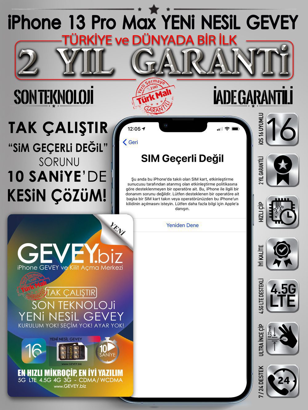 iPhone-13promax-GEVEY-ios16-sim-gecerli-degil-sorunu-cozumu-2yil-garantili