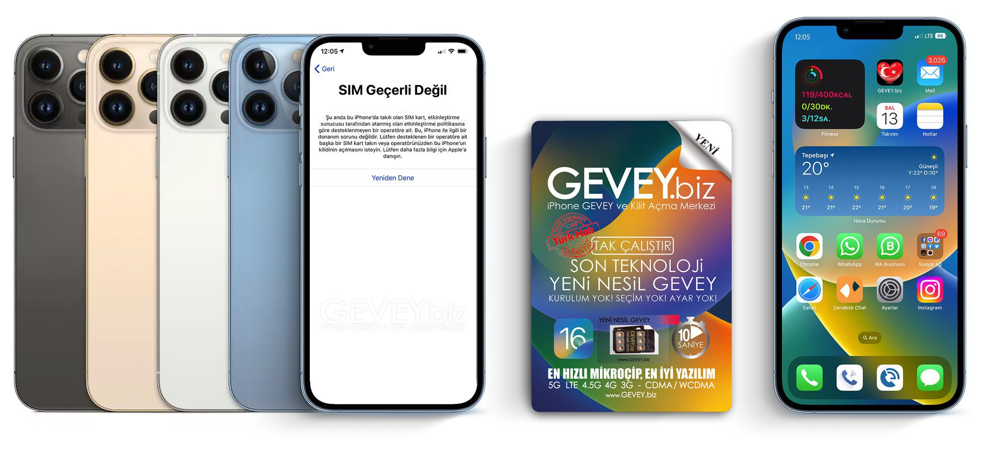 iPhone 13 Pro Max GEVEY - iPhone 13 Pro Max YENİ NESİL GEVEY