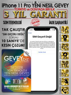 iPhone 11 Pro YENİ NESİL GEVEY iOS16