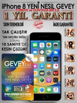 iPhone 8 GEVEY ios16-iPhone 8 YENİ NESİL GEVEY ios16