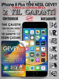 iPhone 8 Plus YENİ NESİL GEVEY iOS16 - 2 YIL GARANTİ