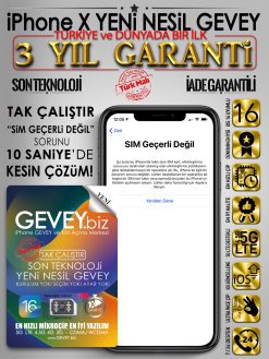 iPhone X YENİ NESİL GEVEY iOS16