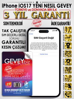 iPhone iOS17 YENİ NESİL GEVEY